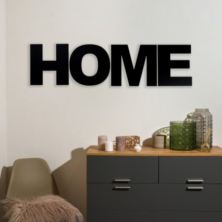 Panel letters "Home" The height of the letters 30 cm, set 4 details black