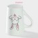 Porcelain share mug "Hell of a hare", 380 ml, white color