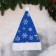 Snowflake New Year's cap, 28x40 cm, blue