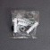 Holder for towels double, 39.5 cm, 2 hooks, stainless steel, black color