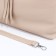 Luggage bag on lightning, 2 outer pockets, beige color