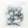 Set for decoration "beads", set 20 pcs, color silver