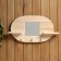 Mirror "oval", 3 hooks, pine, natural, 54 × 29 × 10 cm