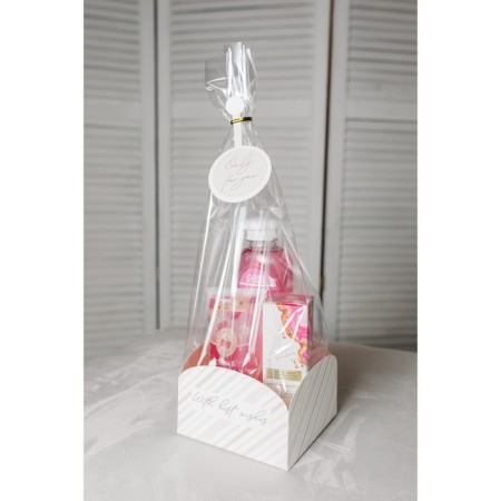 Gift package with a box, packaging, “with the best wishes”, 12 x 12 x 40 cm-5