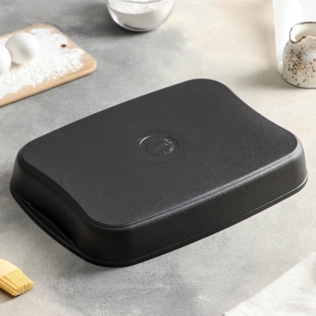 The baking sheet "Tradition", 36.5 × 26 × 5.5 cm, anti -stick coating, black color-2