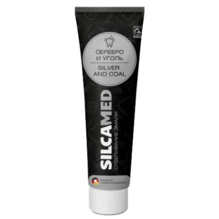 Silcamed toothpaste "Silver and Coal", 130 g-1
