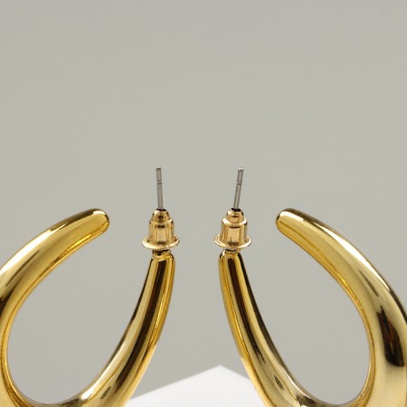 Earrings set 3 pairs "tenderness", white color in gold-2