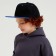 Basebolk with a direct visor for the boy Minaku, size 56, black/blue color