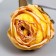 Budon on the leg for decoration "Pionovid rose yellow" 4x5 cm
