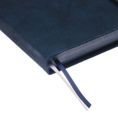 Dated 2025 diary, A5, 176 sheets of Escalada, a solid cover made of artificial leather, pancake embossing, lies, cream block 70 g/m2, blue-3