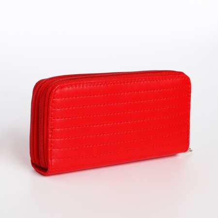 Women's wallet on lightning, red color-1