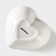 Ceramic Daramic Salamic "Heart", 130 ml, 12.5 × 11.5 cm, white color
