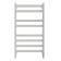 Electric towel Grois Bruno, 400x800 mm, 8 crossbars, lower, white