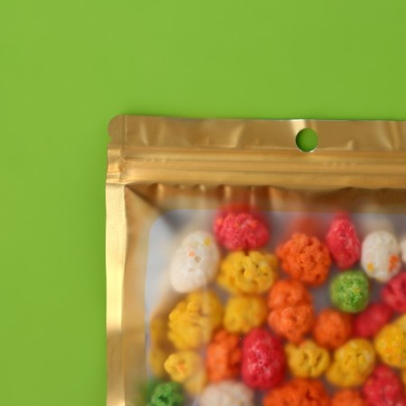SIP-Lock package with a window, with Euroslot, gold, 16 x 24 cm-1