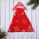 New Year's cap "Golden Snowflakes" 28x36 cm, red