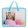 Folder with handles plastic A4 Calligrata "kitten", 32.2x25.6x7 cm,