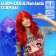 Carnival wig "anime" fire-red