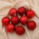 Set of balls plastic D-6 cm, 9 pcs "Camilla" red