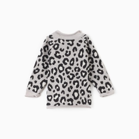 Jumper knitted baby i LEO Baby Height 74-80 cm, dark gray-5