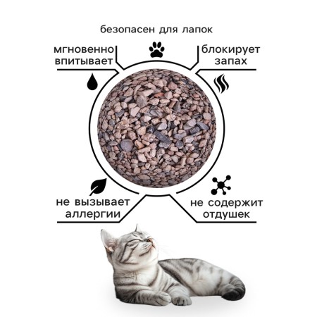 Mineral absorption “Piggon” Mineral Fill for Shorthair Cats, 15 liters-1