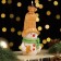 Decorative candle "Fairytale Snowman", 6.2x5x13.2 cm, metallic