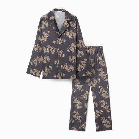 Female pajamas (shirt and trousers) KAFTAN "Dragon", size 44-46, graphite-8