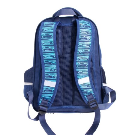 School backpack Bruno VisConti, 40 x 30 x 19 cm, ergonomic back, “sports car”, pencil case as a gift-4