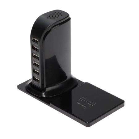 LN-130AC charger, 10 W + 6 USB 30 W 30 W, 220 V, black-1