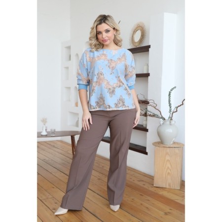 Female jumper, size 55, blue color-2