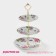Ceramic 3-tier shade “Tomic rose”, D = 15.5/18/23 cm