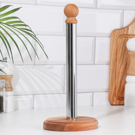 Paper towel holder treated with oil-1