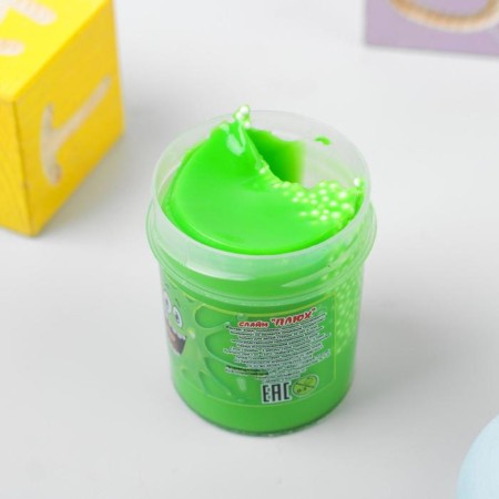 Slime "Plus", green with balls, tube 40 g-2