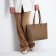 Zipper bag with lightning, beige color