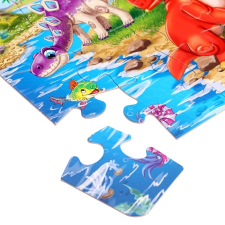 Maxi-Puzzles 2 in 1 "World of dinosaurs No. 50", 15 and 24 elements-3