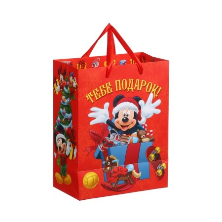 New Year. Gift package, 23x18x11.5 cm, packaging, Mickey Mouse-3