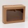 Box for a cake with a window, craft, 30 x 40 x 12 cm