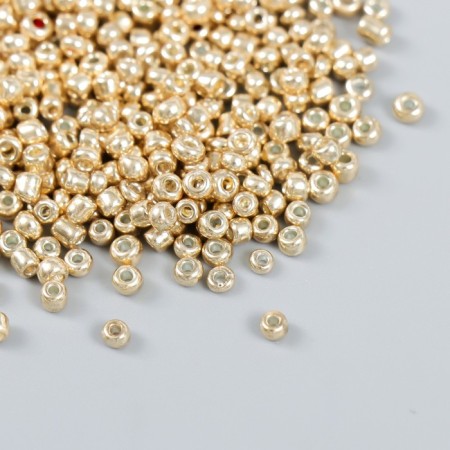 Beads "Zlatka" 08/0, 3 mm, 10 g 0560 gold