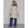 Coat insulated winter female, size 44, color light gray