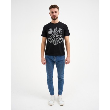 Male T -shirt "Rock" p. 50, black-3