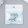 Busina for creativity Metal "Wings folded with heart" silver 1.2x1.1x0.7 cm