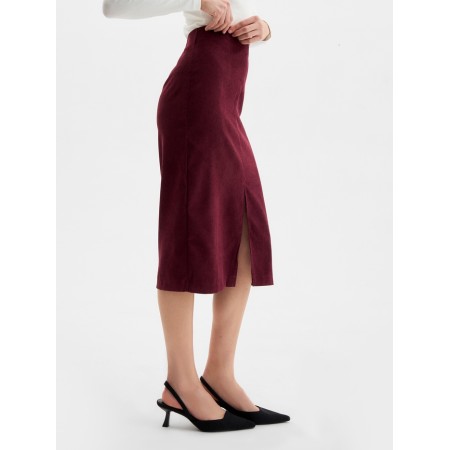 Skirt with a female section, minku, burgundy color, size 44-2
