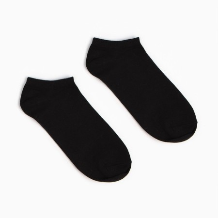 A set of men's socks (3 pairs) shortened, black color, size 40-44-1