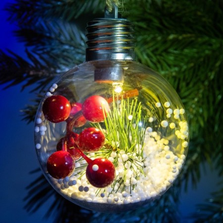 The Christmas ball New Year's “Winter will give miracles”, for the New Year, D = 8 cm.-1