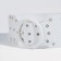Women's belt, width 10 cm, metal buckle, grirts, white color