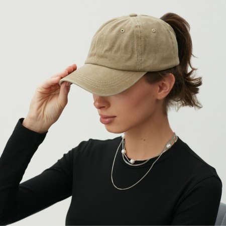 Women's cap minku, beige color, rr 58