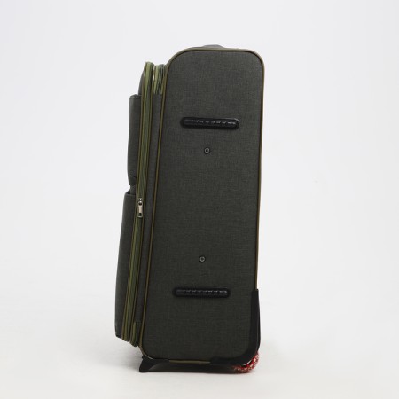 Big suitcase 28 ", lightning department, code castle, 3 wheels, 2 outer pockets, khaki color-2