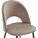 Chair on a metal frame Irre Metal/velor, black/beige 50x55x82 cm