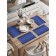 A set of napkins for setting the table "Blue transfusion", rectangular, rounded edges, size 30x46 cm, 4 pcs