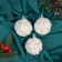 Set of balls plastic D-8 cm, 3 pcs "Tenderness" star, white
