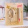 Set a candle for a cake digit 9 giant, gold, with a fountain, 9.5 cm